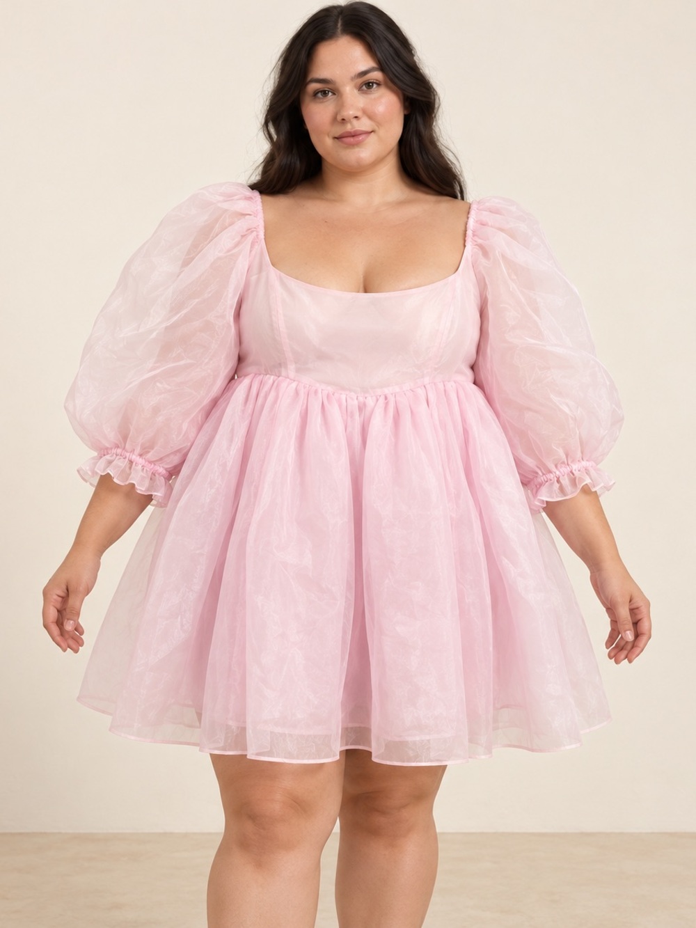 Selkie Angel Delight Baby Pink Organza Puff Dress Size 2X